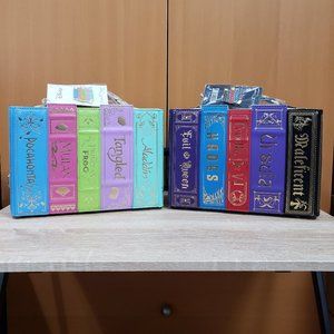 New Loungefly Disney Stitch Shoppe Bundle Villains & Princess Crossbody Book Bag